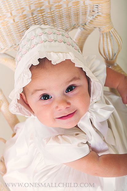 Jessa Silk Christening Gown | One Small Child