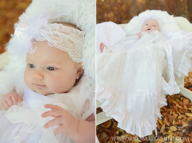 Tallie Dress Nataila Blanket Fall Christening 2013 | One Small Child