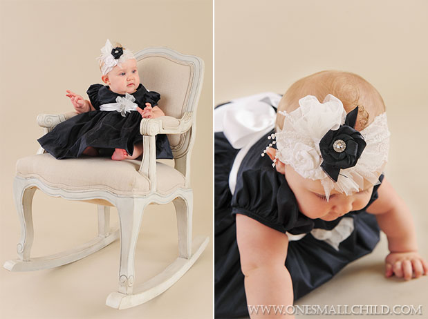 Kira Silk Baby Holiday Dress & Headband | One Small Child
