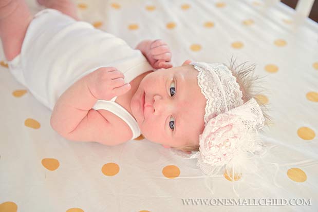 Pink Lace Rosette Headband | Nellies Nursery - One Small Child