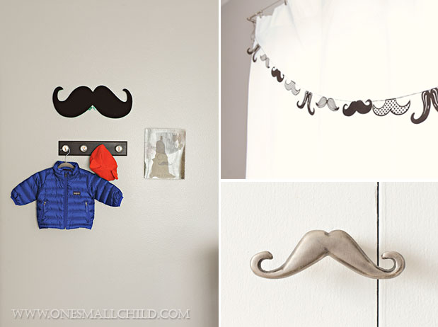 Mustache Baby's Room | Kingston's Nursery at One Small Child