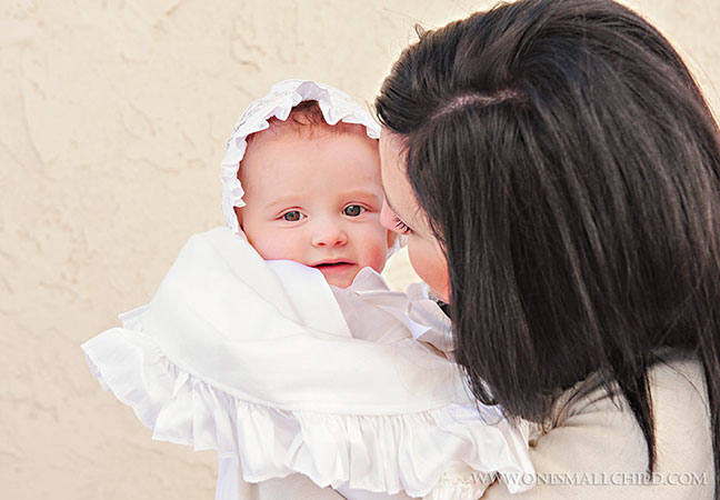 Winter Christening Gowns | Jessa Blanket & Gown at One Small Child