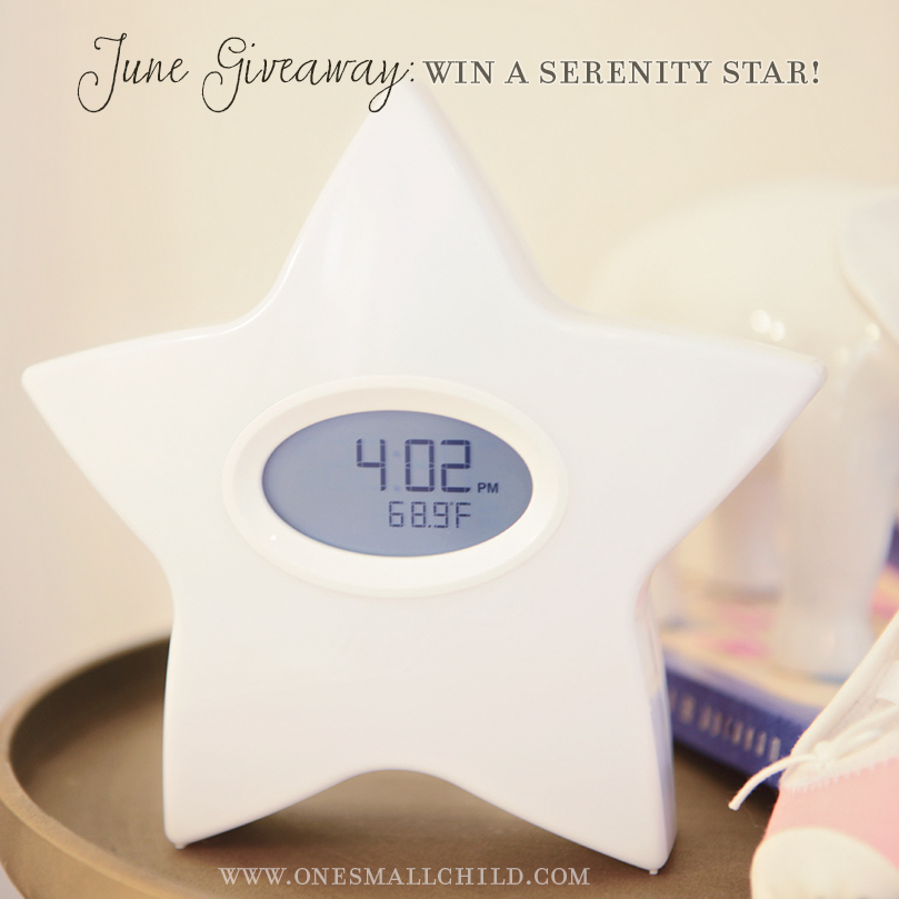 Serenity Star Giveaway | Electronic Feeding & Sleep System at One Small Child
