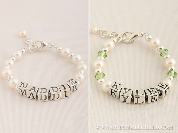Baby Name Bracelets | One Small Child Jewelry