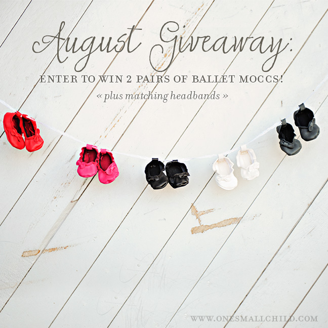 Baby Moccasin Giveaway | One Small Child