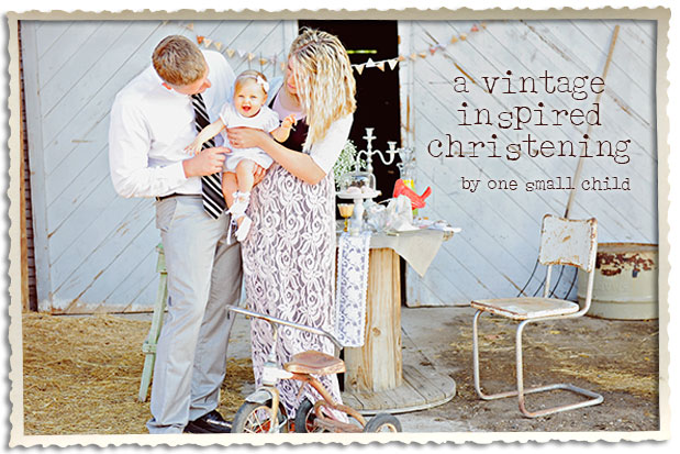 Vintage Inspired Christening Party