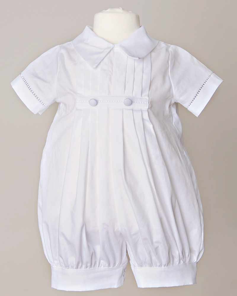 Baptism Boy, Christening Romper, Christening Boy, Blessing Boy, David