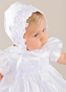 Olivia Satin Christening Gowns - One Small Child