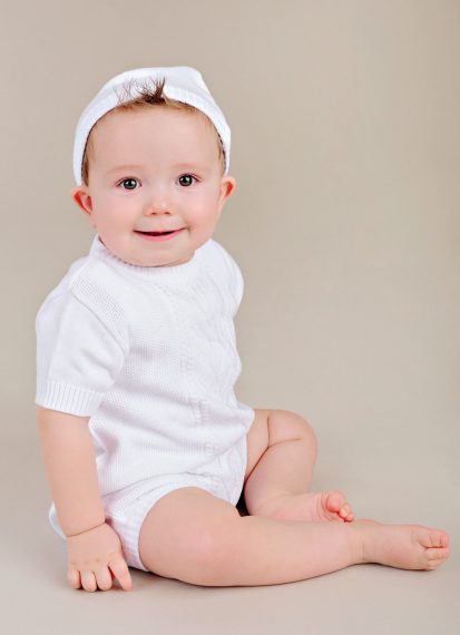 Braeden Knit Baptism Outfit - One Small Child