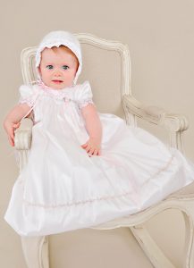 Tess Silk Christening Dress - One Small Child