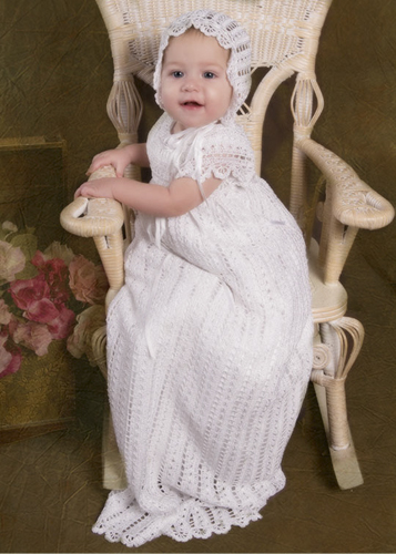 Sophie Crocheted Christening Gown - One Small Child