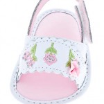 White Embroidered Baby Sandals - One Small Child