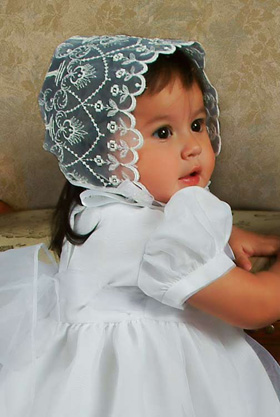 Angela Cross Embroidered Christening Gown - One Small Child