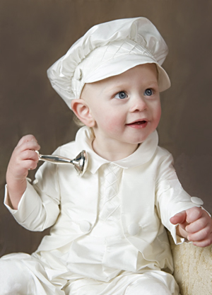 Anthony Silk Christening Outfit - One Small Child