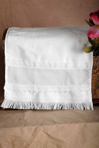 Lace Trimmed Terry Towel - One Small Child