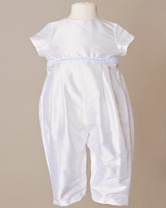 Francis Silk Christening Romper - One Small Child