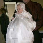 Jessa Silk Ruffle Christening Gown with Jane Coat - One Small Child