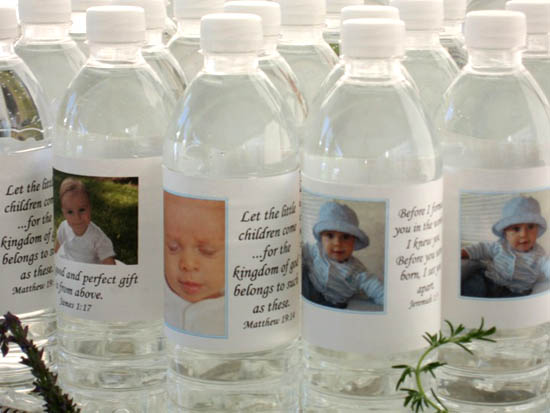 Baby Water: Christening Favors - One Small Child