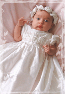 Jessa Silk Christening Gown - One Small Child