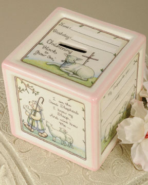 Christening Gift Bank Pink - One Small Child