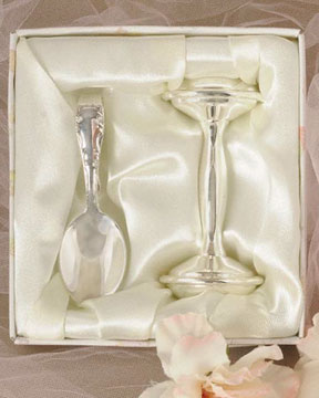 Silver Christening Gift Set - One Small Child
