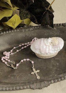 Pink Rosary Baby Gift Set - One Small Child