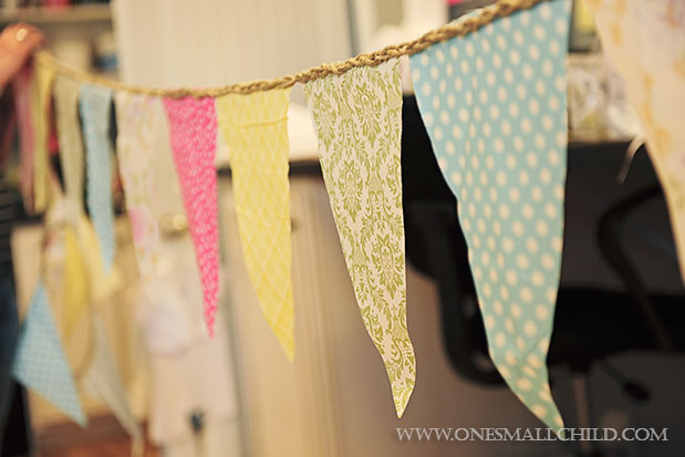 DIY No Sew Bunting - One Small Child