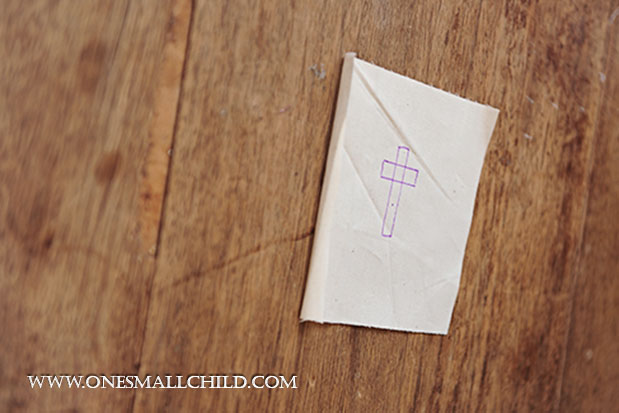 Lavender Sachet Tutorial Cross Design - One Small Child