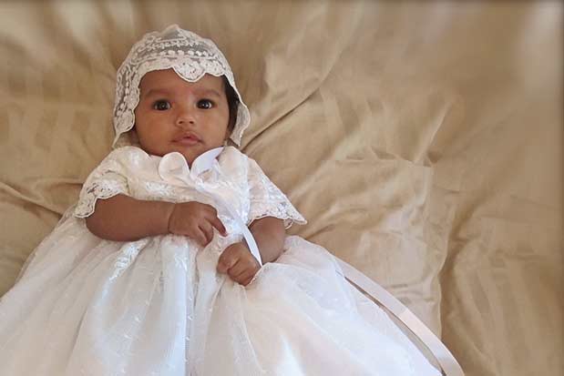 Lillian Lace Christening Gown