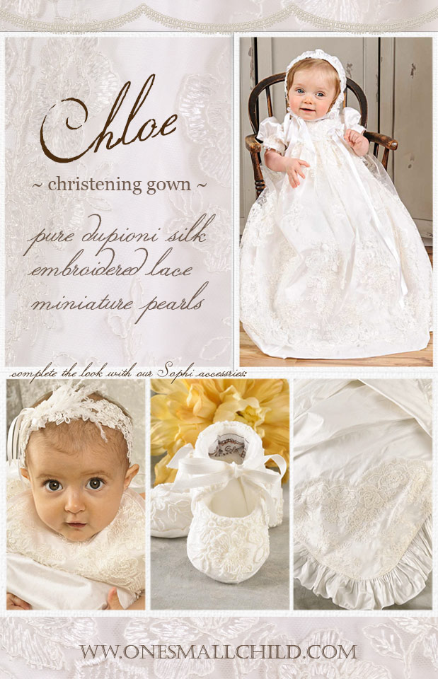 Chloe Christening Gowns for Girls - One Small Child