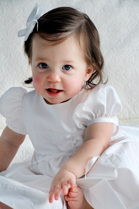 Annie Christening Dress for Girls - One Small Child
