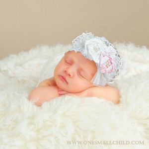 Jessa Christening HeadbandSilk Rosette Headbands for Baby Girls - One Small Child
