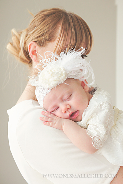 Ivory Lace Rosette HeadbandsBaby Hair Accessories - One Small Child