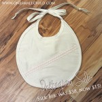 Instagram Sale: Gorgeous Silk Christening Bibs - One Small Child