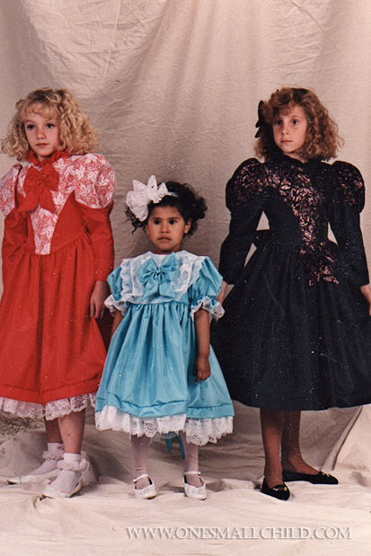 One Small Child Throwback Thursday: early nineties Victorian style girls dresses www.onesmallchild.com