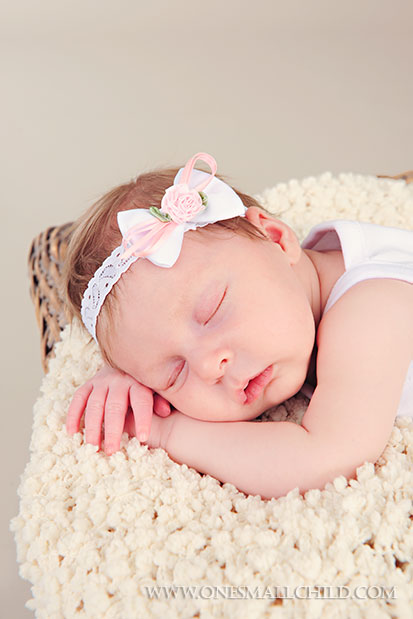 Satin Touch Of Pink Headband  Baby Girl Headbands - One Small Child