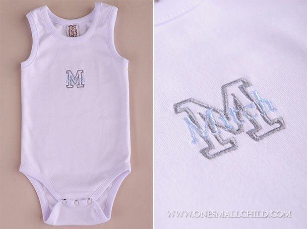 Love these personalized onesies for baby boy gifts - One Small Child