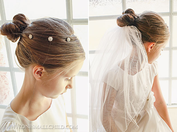 First Communion Hair Accessories | Veils and Headpieces for Girls