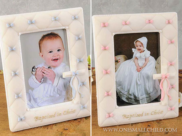 Boys and Girl Baby Baptism Frames - One Small Child