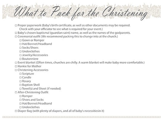 What-To-Pack-For-Christening-Checklist - One Small Child