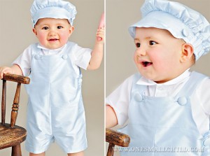 Elijah Blue Christening Outfit - One Small Child