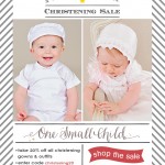 Christening Gowns & Outfits - One Small Child