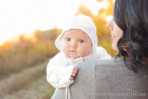 Fall Christening Portrait Ideas - One Small Child