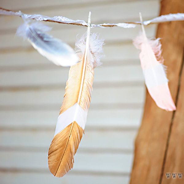 Painted Feather Tutorial - One Small Child