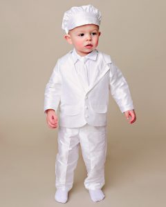 Mitchell Silk Christening Suit - One Small Child