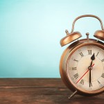 Old Alarm Clock Background - One Small Child