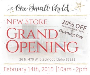 Grand Opening 20% Off - Expired - One Small Child
