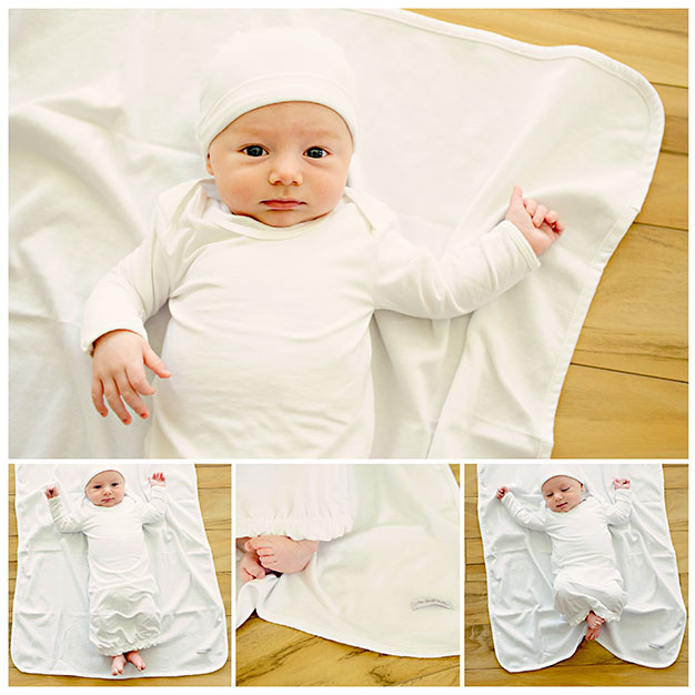 Boys Bamboo Layette Gowns - One Small Child