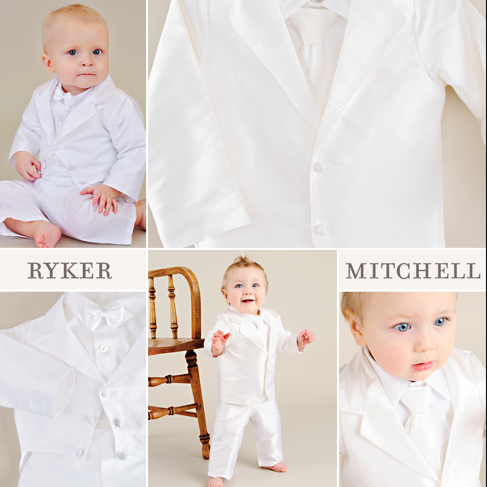 Mitchell + Ryker Baby Boy Wedding Suits - One Small Child