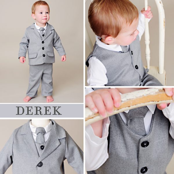 Gray Baby Suit One Small Child Fall Collection